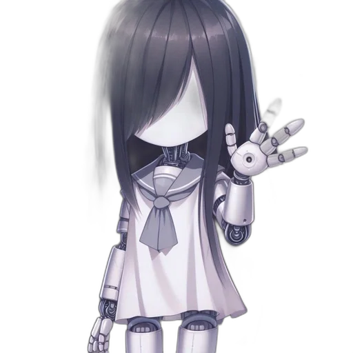 robot, mask, dress, staff, concept art, pixel art, fantasy art, 3d render transparent PNG cut-out