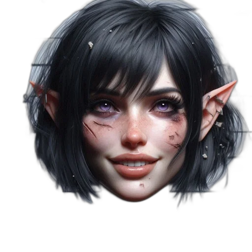 face, mask, staff, creature, fantasy art, concept art, photorealistic, pixel art transparent PNG cut-out