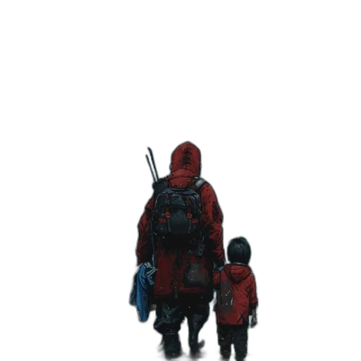 jacket, weapon, robot, concept art, pixel art, 3d render, fantasy art, snow transparent PNG cut-out