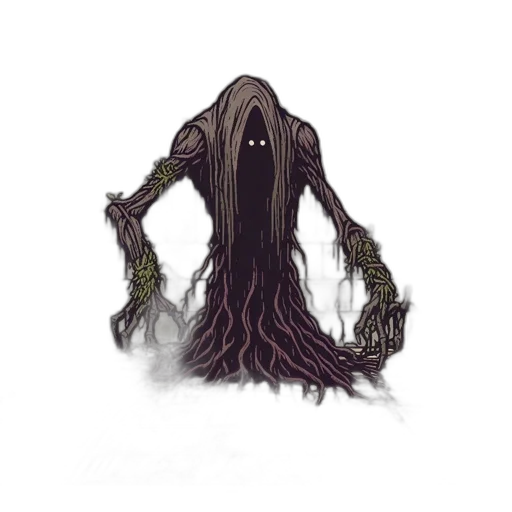 creature, hair, mask, staff, concept art, fantasy art, pixel art, watercolor transparent PNG cut-out