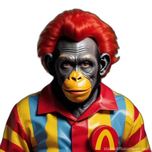 animal, creature, mask, face, photorealistic, concept art, 3d render, chimpanzee-like transparent PNG cut-out
