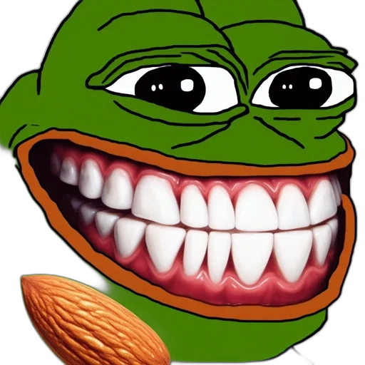 face, food, mask, creature, photorealistic, image, portrays, pepe transparent PNG cut-out