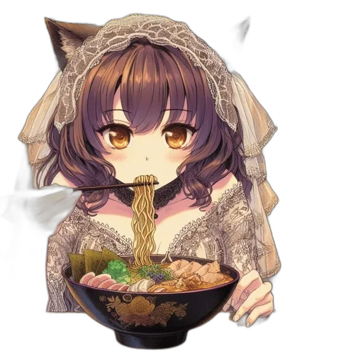 food, creature, animal, hat, pixel art, anime, fantasy art, concept art transparent PNG cut-out