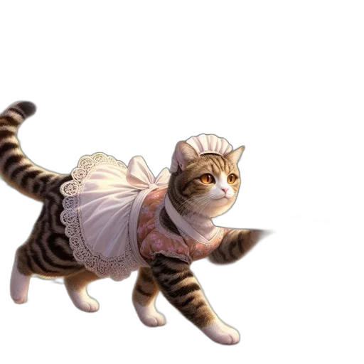 animal, creature, dress, staff, concept art, photorealistic, pixel art, fantasy art transparent PNG cut-out