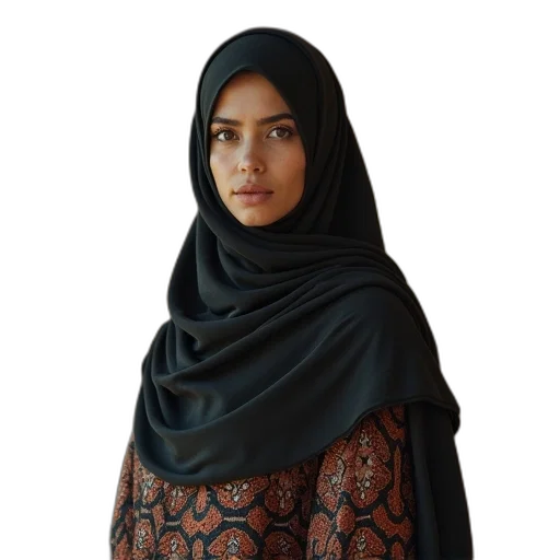 dress, jacket, face, jewelry, photorealistic, oil painting, concept art, earth tones transparent PNG cut-out