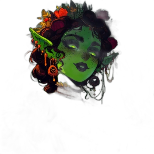crown, face, staff, mask, fantasy art, concept art, pixel art, photorealistic transparent PNG cut-out