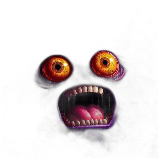 creature, mask, face, animal, 3d render, concept art, photorealistic, pixel art transparent PNG cut-out