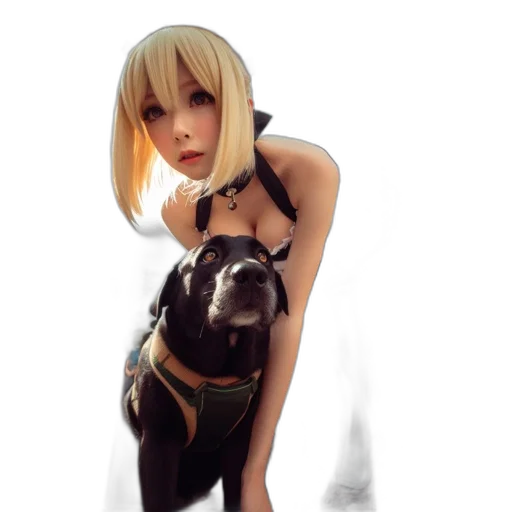 dress, animal, robot, weapon, photorealistic, 3d render, fantasy art, concept art transparent PNG cut-out