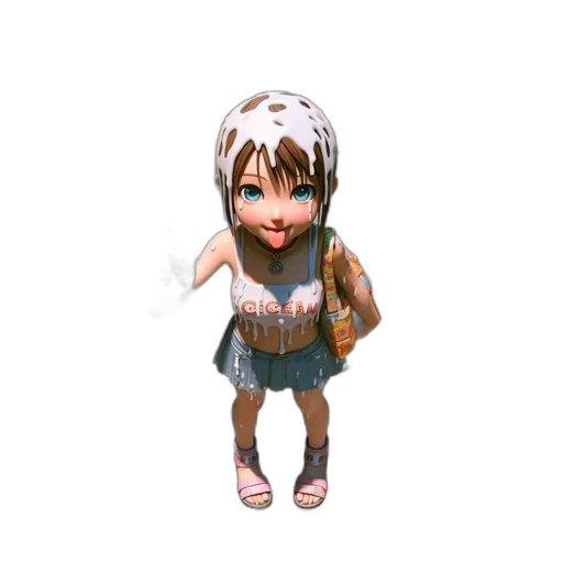 creature, staff, 3d render, fantasy art, pixel art, concept art, animated, ice transparent PNG cut-out