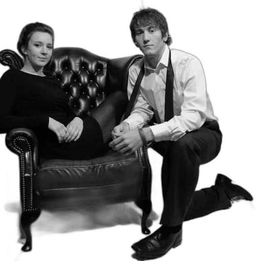 staff, furniture, outer space, city street, black, white, photo, man transparent PNG cut-out