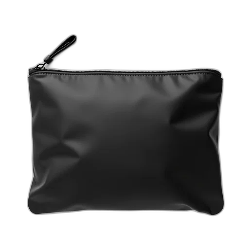 jacket, umbrella, black, rectangular, zippered, pouch, smooth, surface transparent PNG cut-out