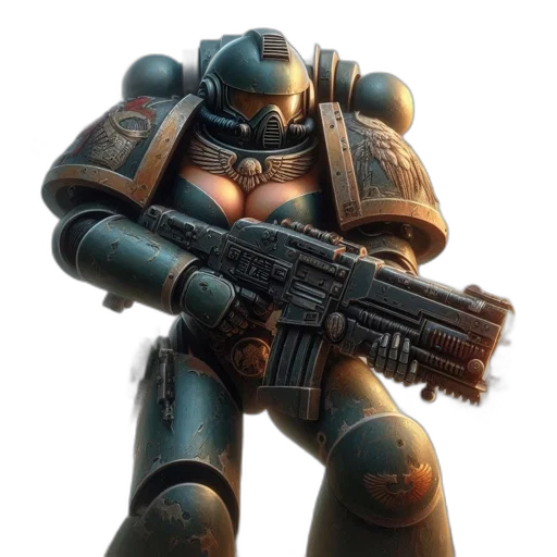 robot, weapon, concept art, 3d render, cyberpunk, fantasy art, heavily, armored transparent PNG cut-out