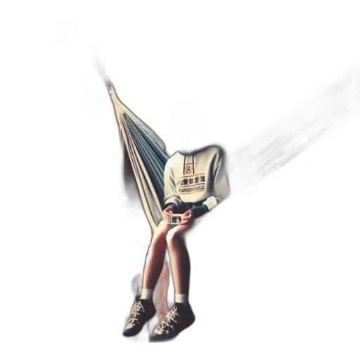 umbrella, staff, mask, robot, concept art, 3d render, pixel art, cyberpunk transparent PNG cut-out