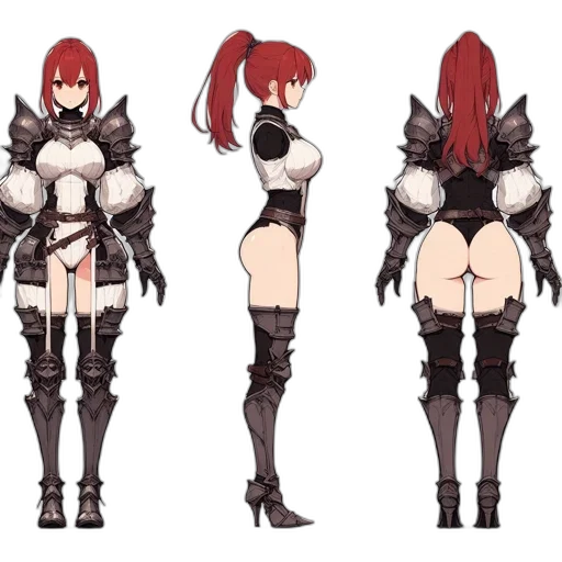 weapon, concept art, fantasy art, anime, pixel art, monochrome, dark, red transparent PNG cut-out