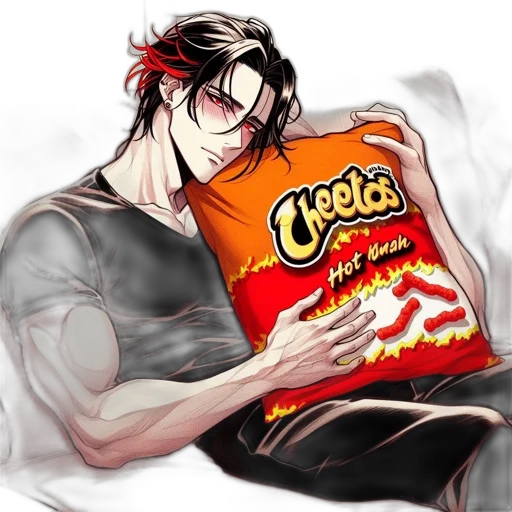 food, anime, cartoon, concept art, comic book art, red, dark, animated transparent PNG cut-out