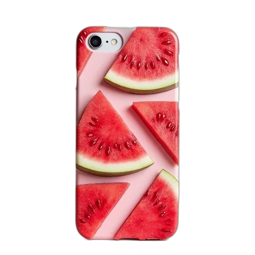 food, vaporwave, watermelon, pattern, iphone, cover transparent PNG cut-out