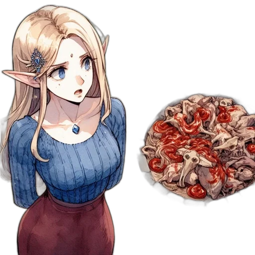 flower, dress, food, jewelry, concept art, pixel art, fantasy art, watercolor transparent PNG cut-out
