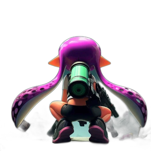 weapon, hat, mask, robot, concept art, 3d render, watercolor, vaporwave transparent PNG cut-out