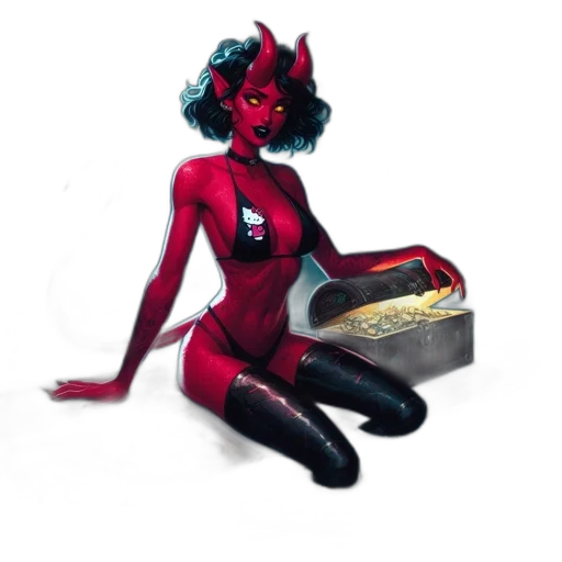 jewelry, mask, concept art, fantasy art, pixel art, comic book art, red, dark transparent PNG cut-out