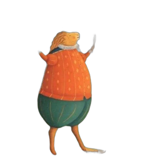 hat, jacket, creature, animal, concept art, 3d render, watercolor, pixel art transparent PNG cut-out
