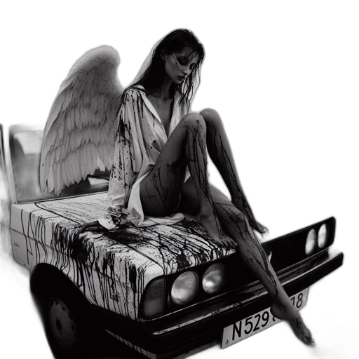 car, robot, concept art, comic book art, photorealistic, fantasy art, ethereal, figure transparent PNG cut-out