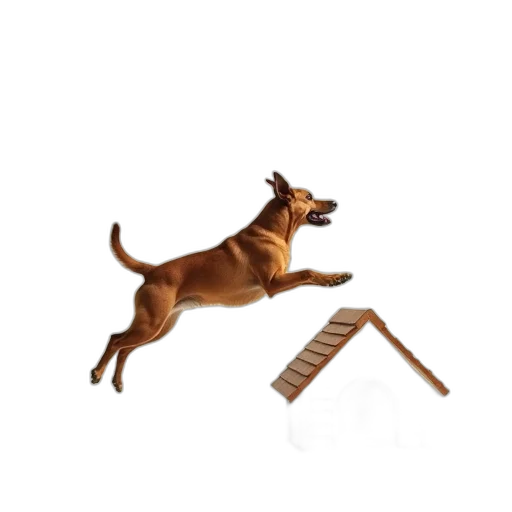 furniture, animal, staff, concept art, brown, dog, leaping, air transparent PNG cut-out