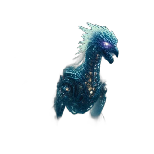 dragon, creature, animal, staff, fantasy art, concept art, 3d render, pixel art transparent PNG cut-out