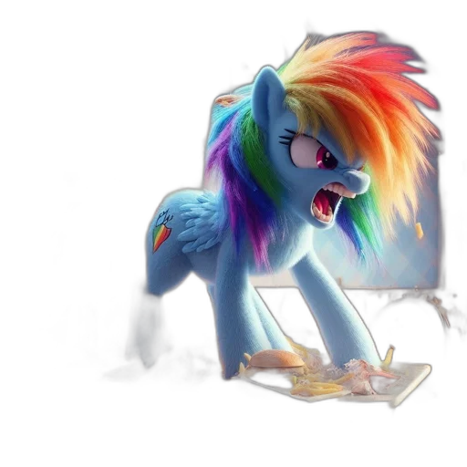 staff, concept art, fantasy art, watercolor, pixel art, rainbow, dash, little transparent PNG cut-out