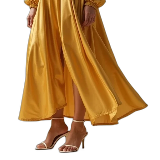 dress, concept art, photorealistic, fantasy art, 3d render, golden, earth tones, person transparent PNG cut-out