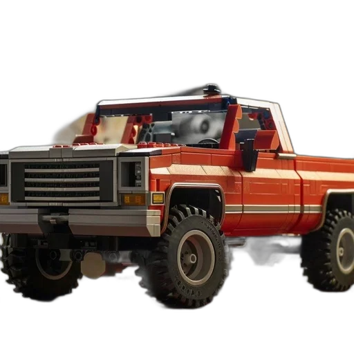 car, weapon, 3d render, concept art, photorealistic, lego, model, red transparent PNG cut-out