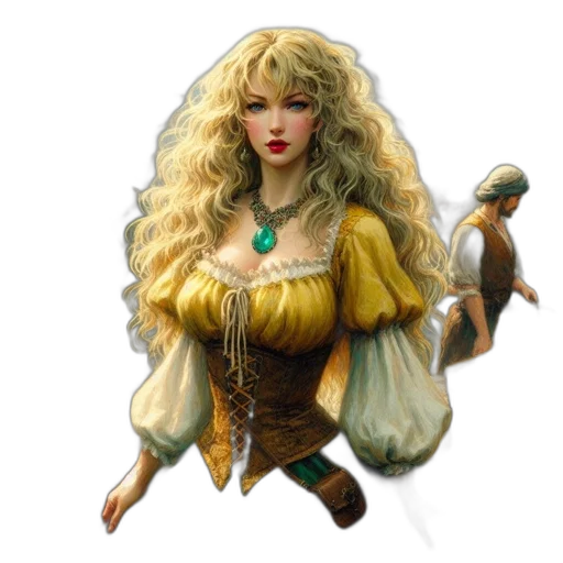 dragon, jewelry, staff, dress, fantasy art, concept art, pixel art, 3d render transparent PNG cut-out