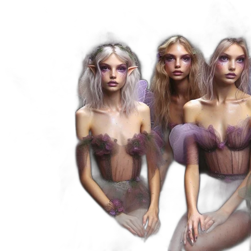 hair, concept art, fantasy art, photorealistic, 3d render, pastel, earth tones, dark transparent PNG cut-out