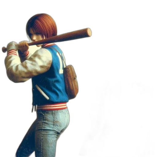 jacket, weapon, staff, sword, concept art, 3d render, photorealistic, pixel art transparent PNG cut-out