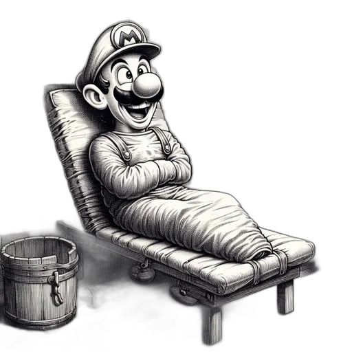furniture, crown, hat, creature, concept art, pencil sketch, cartoon, 3d render transparent PNG cut-out