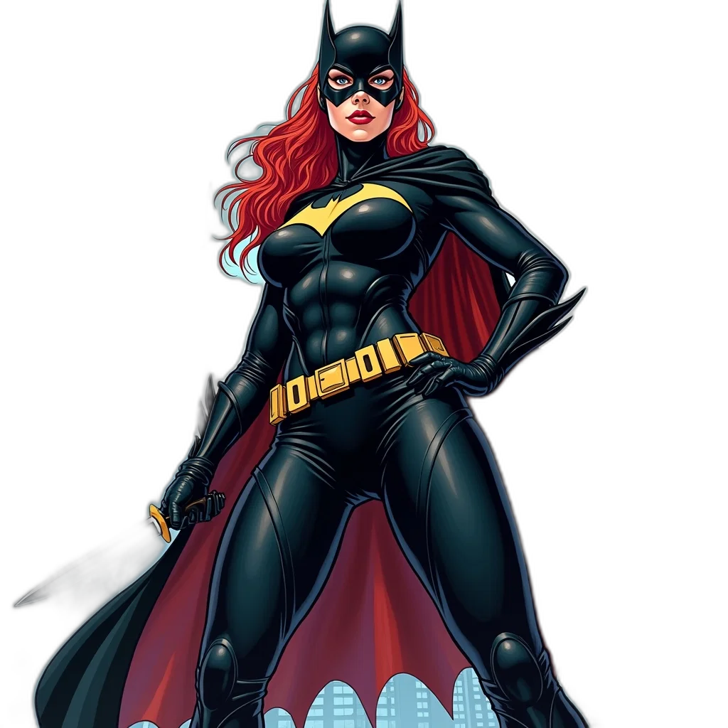 comic book art, concept art, cartoon, pixel art, stylized, illustration, female, character transparent PNG cut-out