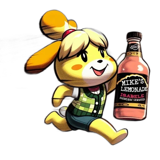 bottle, food, animal, weapon, concept art, 3d render, pixel art, watercolor transparent PNG cut-out