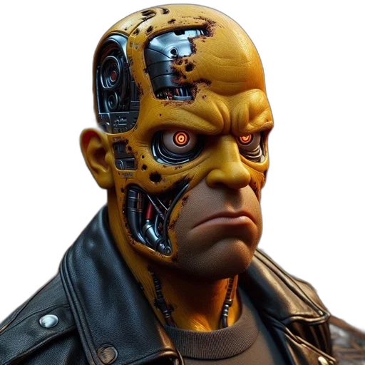 robot, face, mask, cyberpunk, concept art, 3d render, comic book art, humanoid transparent PNG cut-out