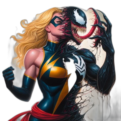 mask, comic book art, concept art, superhero, dynamic, pose, confronts, monstrous transparent PNG cut-out