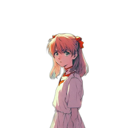 dress, staff, face, crown, anime, pixel art, concept art, watercolor transparent PNG cut-out
