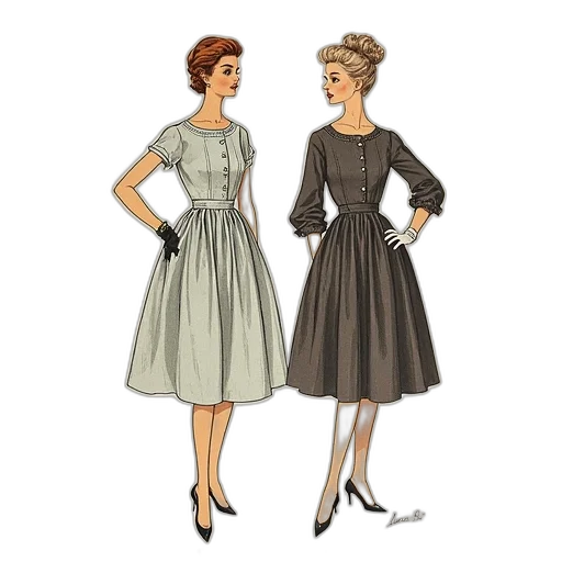 dress, concept art, cartoon, photorealistic transparent PNG cut-out