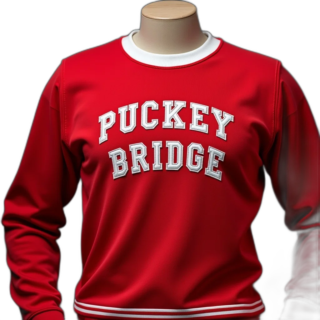 jacket, red, sweatshirt, white, collar, stripe, bottom, has transparent PNG cut-out