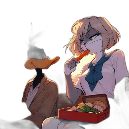 food, staff, jacket, concept art, anime, watercolor, cartoon, fire transparent PNG cut-out