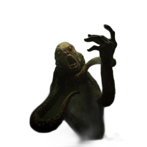creature, mask, staff, animal, concept art, 3d render, photorealistic, fantasy art transparent PNG cut-out
