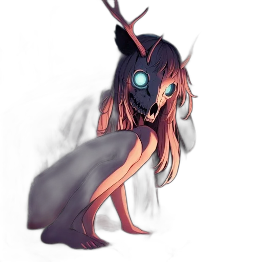 creature, mask, staff, robot, concept art, fantasy art, anime, pixel art transparent PNG cut-out