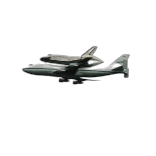 weapon, 3d render, large, airplane, carrying, space, shuttle, back transparent PNG cut-out