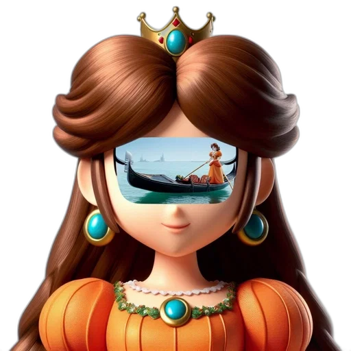 crown, jewelry, face, mask, fantasy art, concept art, cartoon, 3d render transparent PNG cut-out
