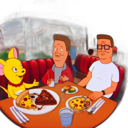 food, cartoon, 3d render, concept art, pixel art, fire, animated, scene transparent PNG cut-out