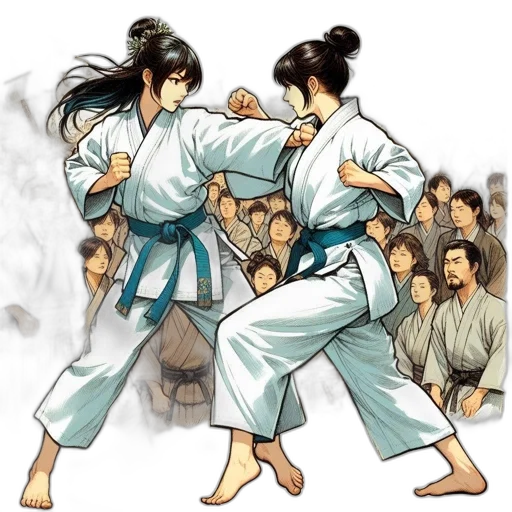 concept art, photorealistic, comic book art, anime, fire, rain, two, martial transparent PNG cut-out