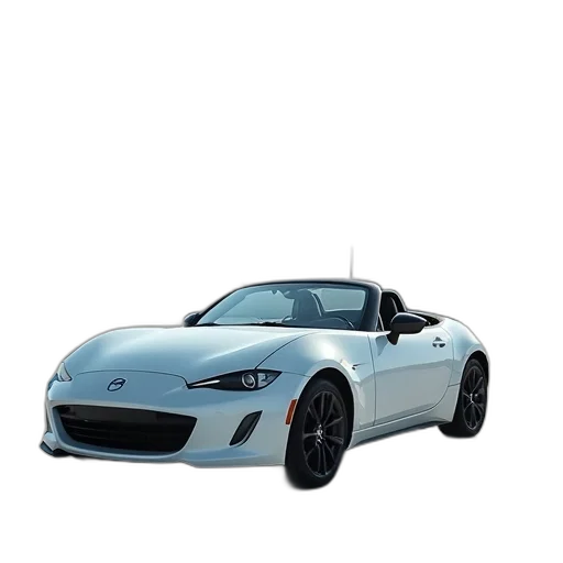 car, 3d render, photorealistic, concept art, white, convertible, sports, blue transparent PNG cut-out