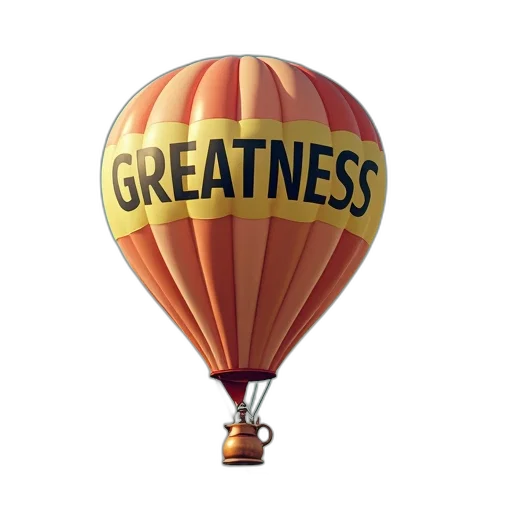 hot, air, balloon, words transparent PNG cut-out